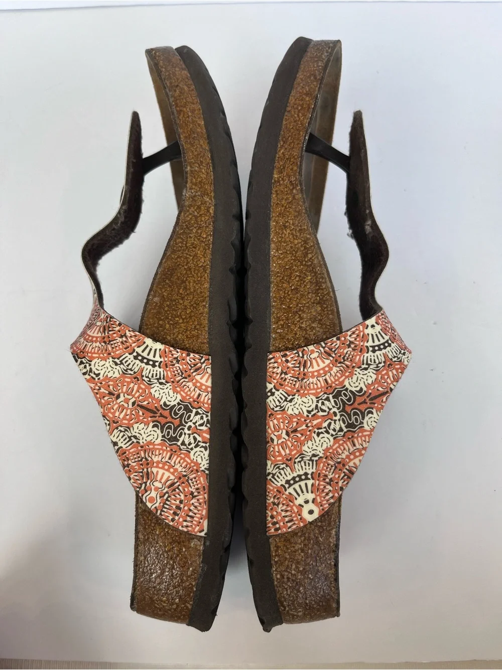 Birkenstock Papillio Ghiza Orange Thong Boho Floral Sandals